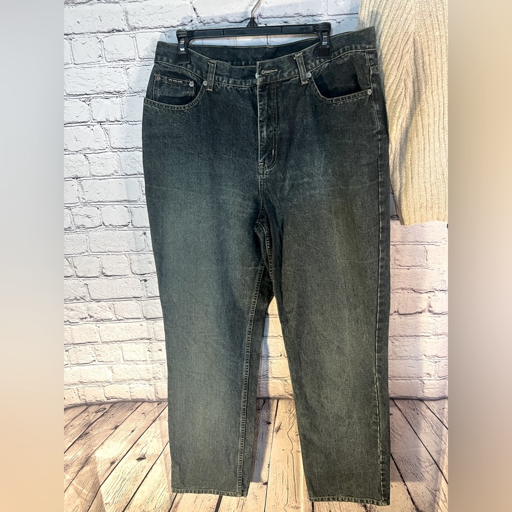 New York & Company:  Ladies Dark Blue Straight Jeans